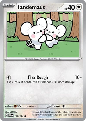 Pokemon TCG - SV08: Surging Sparks - Tandemaus - 157/191