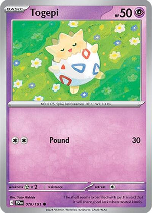 Pokemon TCG - SV08: Surging Sparks - Togepi - 070/191