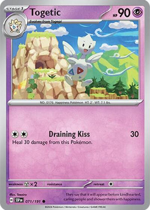 Pokemon TCG - SV08: Surging Sparks - Togetic - 071/191 - Reverse Holofoil