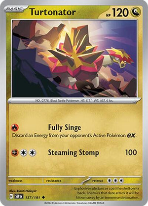 Pokemon TCG - SV08: Surging Sparks - Turtonator - 137/191