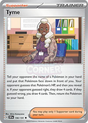 Pokemon TCG - SV08: Surging Sparks - Tyme - 190/191