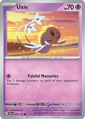 Pokemon TCG - SV08: Surging Sparks - Uxie - 078/191