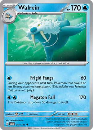 Pokemon TCG - SV08: Surging Sparks - Walrein - 045/191