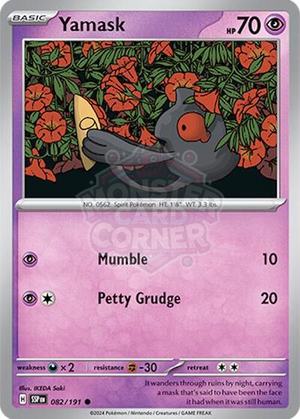 Pokemon TCG - SV08: Surging Sparks - Yamask - 082/191