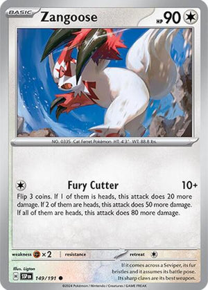 Pokemon TCG - SV08: Surging Sparks - Zangoose - 149/191