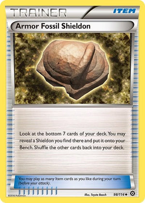 Pokemon TCG - XY - Steam Siege - Armor Fossil Shieldon - 98/114