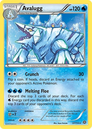Pokemon TCG - XY - Steam Siege - Avalugg - 37/114