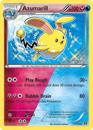 Pokemon TCG - XY - Steam Siege - Azumarill - 77/114
