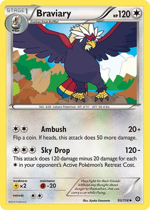 Pokemon TCG - XY - Steam Siege - Braviary - 93/114