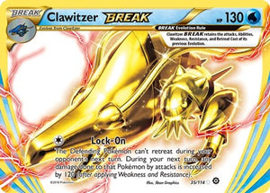 Pokemon TCG - XY - Steam Siege - Clawitzer BREAK - 35/114 - Holofoil