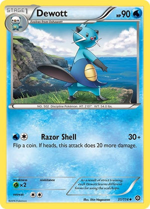 Pokemon TCG - XY - Steam Siege - Dewott - 31/114