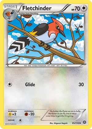 Pokemon TCG - XY - Steam Siege - Fletchinder - 95/114