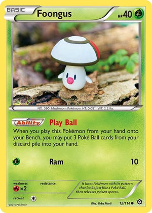 Pokemon TCG - XY - Steam Siege - Foongus - 12/114