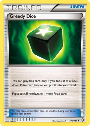Pokemon TCG - XY - Steam Siege - Greedy Dice - 102/114