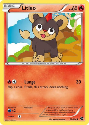 Pokemon TCG - XY - Steam Siege - Litleo - 22/114