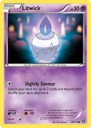 Pokemon TCG - XY - Steam Siege - Litwick - 48/114