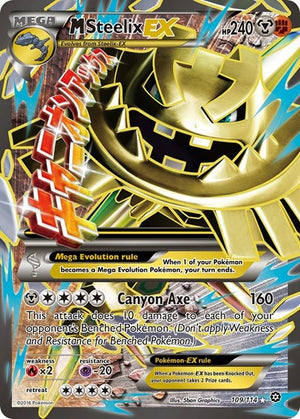 Pokemon TCG - XY - Steam Siege - M Steelix EX - 109/114 - Holofoil