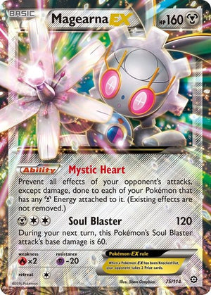 Pokemon TCG - XY - Steam Siege - Magearna EX - 75/114 - Holofoil