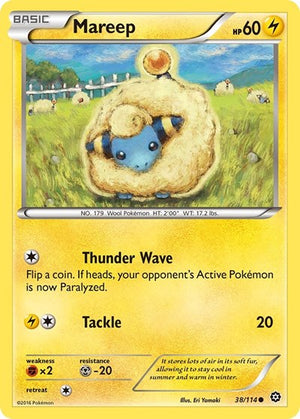 Pokemon TCG - XY - Steam Siege - Mareep - 38/114