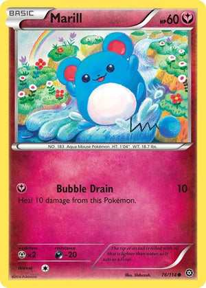 Pokemon TCG - XY - Steam Siege - Marill - 76/114