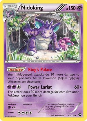 Pokemon TCG - XY - Steam Siege - Nidoking - 45/114