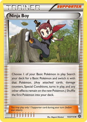 Pokemon TCG - XY - Steam Siege - Ninja Boy - 103/114