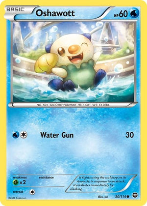 Pokemon TCG - XY - Steam Siege - Oshawott - 30/114 - Reverse Holofoil
