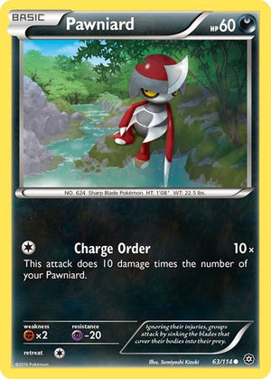 Pokemon TCG - XY - Steam Siege - Pawniard - 63/114