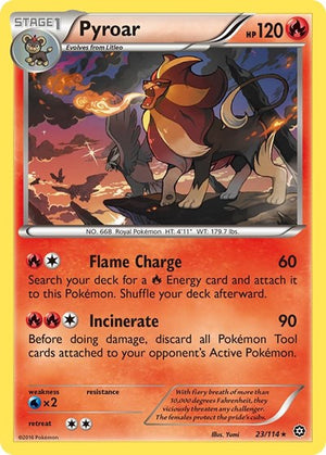 Pokemon TCG - XY - Steam Siege - Pyroar - 23/114