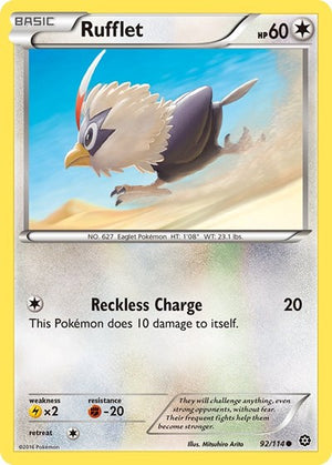 Pokemon TCG - XY - Steam Siege - Rufflet - 92/114
