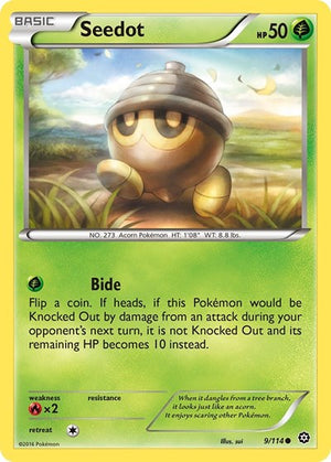 Pokemon TCG - XY - Steam Siege - Seedot - 9/114