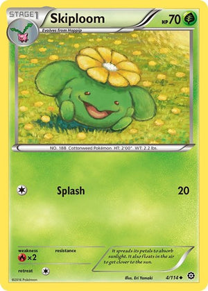 Pokemon TCG - XY - Steam Siege - Skiploom - 4/114