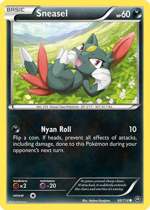 Pokemon TCG - XY - Steam Siege - Sneasel - 60/114