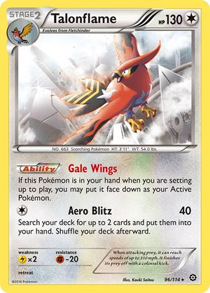 Pokemon TCG - XY - Steam Siege - Talonflame - 96/114