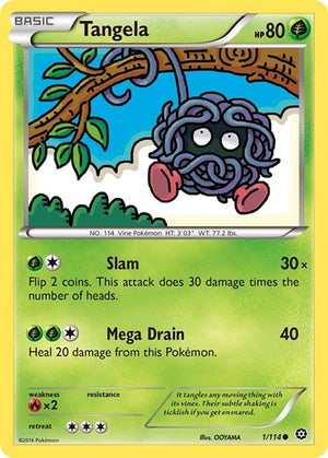 Pokemon TCG - XY - Steam Siege - Tangela - 1/114 - Reverse Holofoil