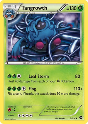 Pokemon TCG - XY - Steam Siege - Tangrowth - 2/114