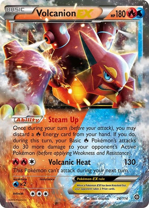 Pokemon TCG - XY - Steam Siege - Volcanion EX - 26/114 - Holofoil