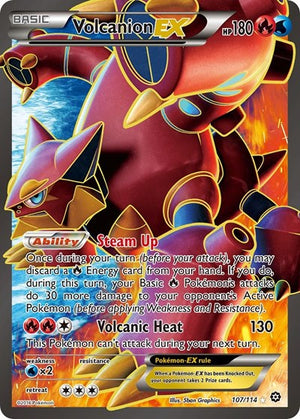 Pokemon TCG - XY - Steam Siege - Volcanion EX - 107/114 - Holofoil
