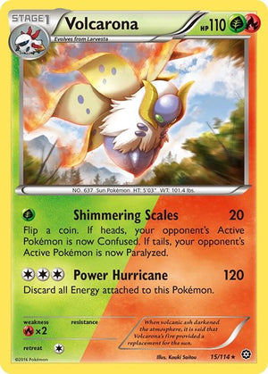 Pokemon TCG - XY - Steam Siege - Volcarona - 15/114