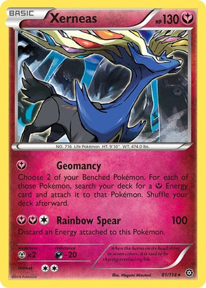 Pokemon TCG - XY - Steam Siege - Xerneas - 81/114 - Reverse Holofoil