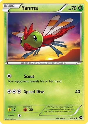 Pokemon TCG - XY - Steam Siege - Yanma - 6/114