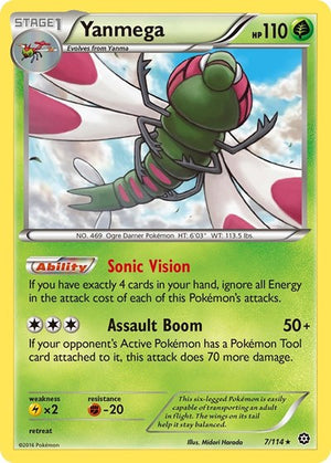 Pokemon TCG - XY - Steam Siege - Yanmega - 7/114