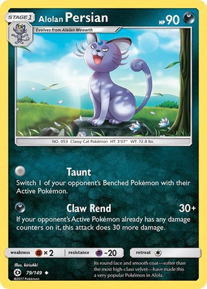 Pokemon TCG - SM Base Set - Alolan Persian - 79/149