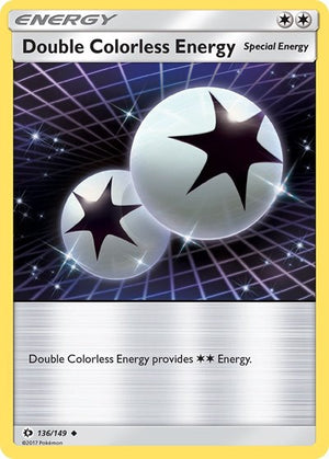 Pokemon TCG - SM Base Set - Double Colorless Energy - 136/149 - Reverse Holofoil