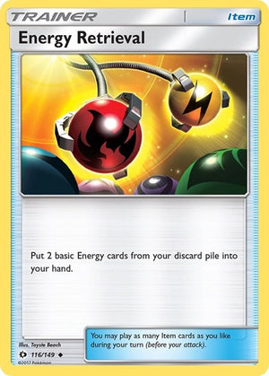 Pokemon TCG - SM Base Set - Energy Retrieval - 116/149