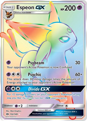 Pokemon TCG - SM Base Set - Espeon GX - 152/149 - Holofoil