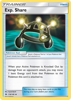 Pokemon TCG - SM Base Set - Exp. Share - 118/149