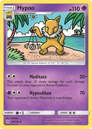 Pokemon TCG - SM Base Set - Hypno - 60/149