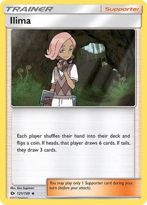 Pokemon TCG - SM Base Set - Ilima - 121/149 - Reverse Holofoil