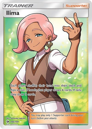 Pokemon TCG - SM Base Set - Ilima - 146/149 - Holofoil